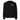 Front view of a longsleeve in Black. A small circular emblem sits on the left chest: a gold ring lettered "MIRACULUM IN CAELO NUMQUAM CADET" in white capitals, with a white winged spearhead standing through its centre and swept wings running out to either side.