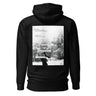 ONCE MORE hoodie, black, back only, back, ghost