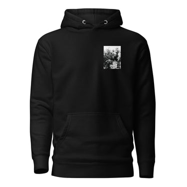 ONCE MORE hoodie, black, full, front, ghost