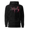 FINE PRINT hoodie, black, front, ghost