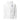 Front view of a hoodie in white. A small graphic sits high on the left chest: a loose, hand-drawn halo ring in black tilted above a sharp six-pointed star in soft violet. Both shapes print flat, the ring's brushed edges left rough and unfinished.