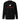 Back view of a sweatshirt in black. A white rabbit silhouette runs within a circle, framed by a square with red corner bracket markers. Below, bold text reads "ELATED♦" in deep crimson — clean, geometric, and expressive.
