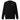 Front view of an sweatshirt in black. Design features a small logo on the upper chest featuring the words "spook shack" in a stacked, stylized font, with abstract horizontal brush strokes layered behind the text.