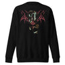 GRAVEYARD SHIFT sweatshirt, black, front, ghost