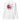 Back view of an sweatshirt in white. HSR Evernight inspired design shows a large abstract red flower graphic in the center. Above the flower, text reads “veil” with a red circular stamp containing a chinese character.