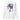 Back view of a Sweatshirt in White. Large expressive brush-script lettering reading "aWolf" spans the upper back, layered over a color-blocked stripe panel with fine linework illustration behind it. Beside it, a small graffiti-style character mark for "终焉" (Finality) sits next to vertical HUD-style readout text: "LOGIN SUCCESSFUL," "NO PATCH NOTES >>," and "INPUT FINALIZED..."