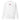 Front view of an sweatshirt in white. Design is a small, embroidered red patch on the left chest featuring the white line art of an Astral Express ticket from Honkai: Star Rail.