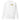 Front view of an sweatshirt in white. Design is positioned on the upper left chest. Design features a yellow rectangular label reading “CONNECKEN,” smaller text “DER WÄCHTER,” and fine white script lines and coordinates below it.