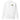 Front view of a sweatshirt in White. A small circular emblem sits on the left chest: a gold ring lettered "MIRACULUM IN CAELO NUMQUAM CADET" in black capitals, with a black winged spearhead standing through its centre and swept wings running out to either side.
