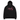 FINE PRINT oversized hoodie, black, front, flat