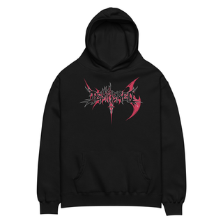 FINE PRINT OVERSIZED HOODIE