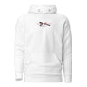 Front view of a solid-colored hoodie. A small graphic on the chest features the word "Argenti" in a high-contrast, stylized script font, bisected by a thin horizontal line.