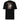 Back view of a solid-colored shirt. A large graphic on the upper back features a high-contrast illustration of the character Blade from Honkai: Star Rail. The portrait is framed by a rectangle and layered with abstract wing-like shapes and fine, sketchy lines.