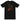 Back view of a solid-colored shirt. A large collage graphic on the upper back features the scattered, handwritten-style text "THE DEAD KNOW NO FEAR", layered over a fine-line character illustration and an abstract textured shape.