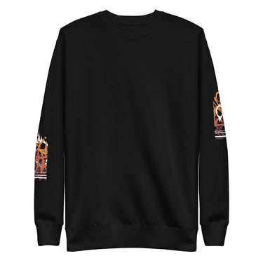 Front view of a solid-colored sweatshirt, shown without any graphics on the chest.