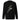 Back view of a solid-colored sweatshirt. A large, vertical collage graphic on the upper back is shaped like a lightning bolt and composed of various abstract textures, lines, and typographic elements.