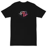 Front view of a solid-colored shirt. A graphic on the chest features the word "SEELE" spelled out in a variety of layered, high-contrast fonts and abstract shapes.
