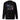 Back view of a solid-colored sweatshirt. A large graphic on the upper back features an inverted, fine-line illustration of the character Silver Wolf from Honkai: Star Rail. The design is layered with the stacked text "SILVER WOLF" and various abstract technical shapes.