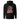 Back view of a solid-colored hoodie. A large, chaotic collage graphic on the upper back features a detailed line illustration of the character Sparkle from Honkai: Star Rail. The design is heavily layered with abstract brush strokes, graffiti-style Japanese text, and other technical elements.