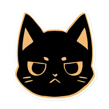 Angy Cat • sticker - Jackler - anime-inspired streetwear - anime clothing