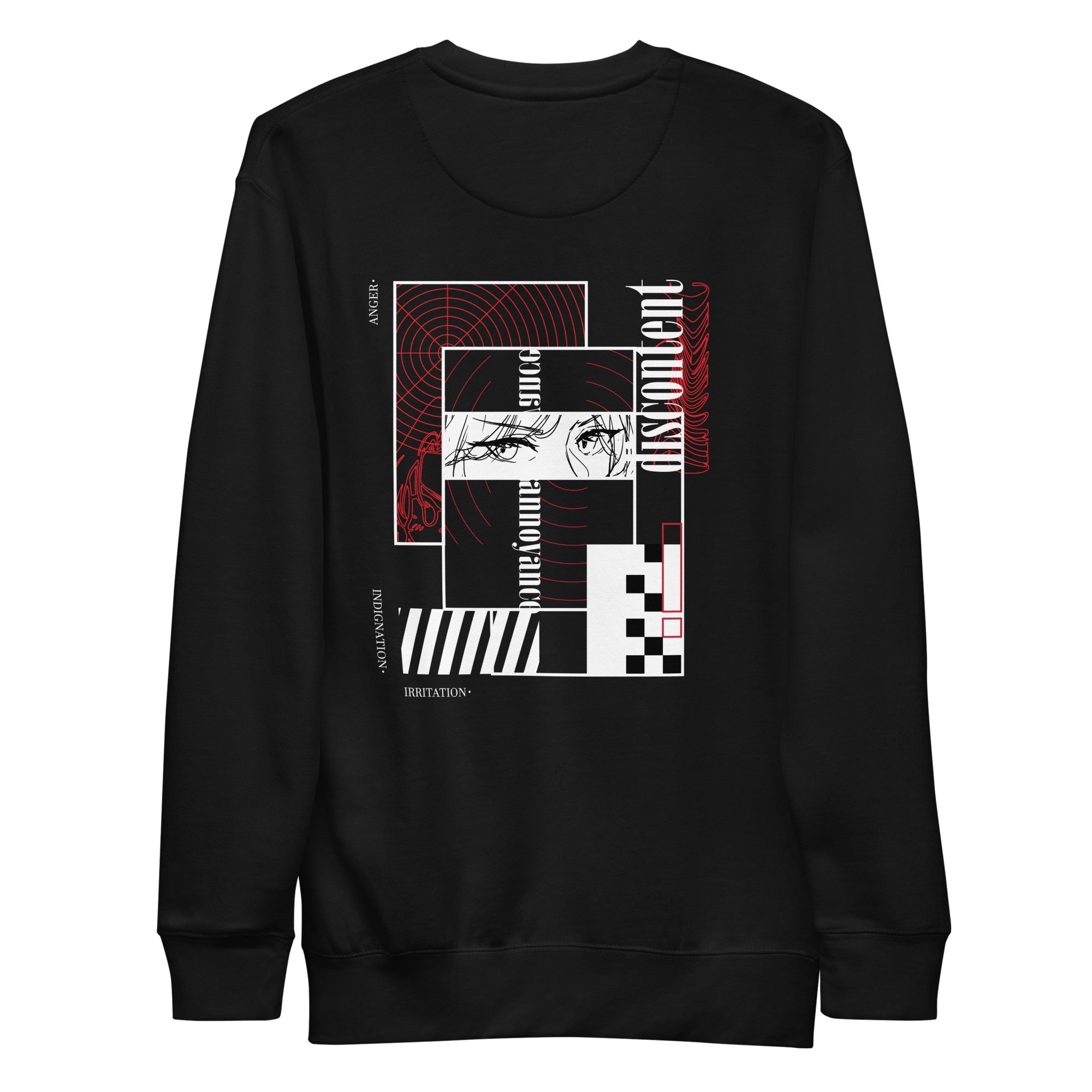 discontent - sketched • anime sweatshirt - Jackler - anime-inspired streetwear - anime clothing