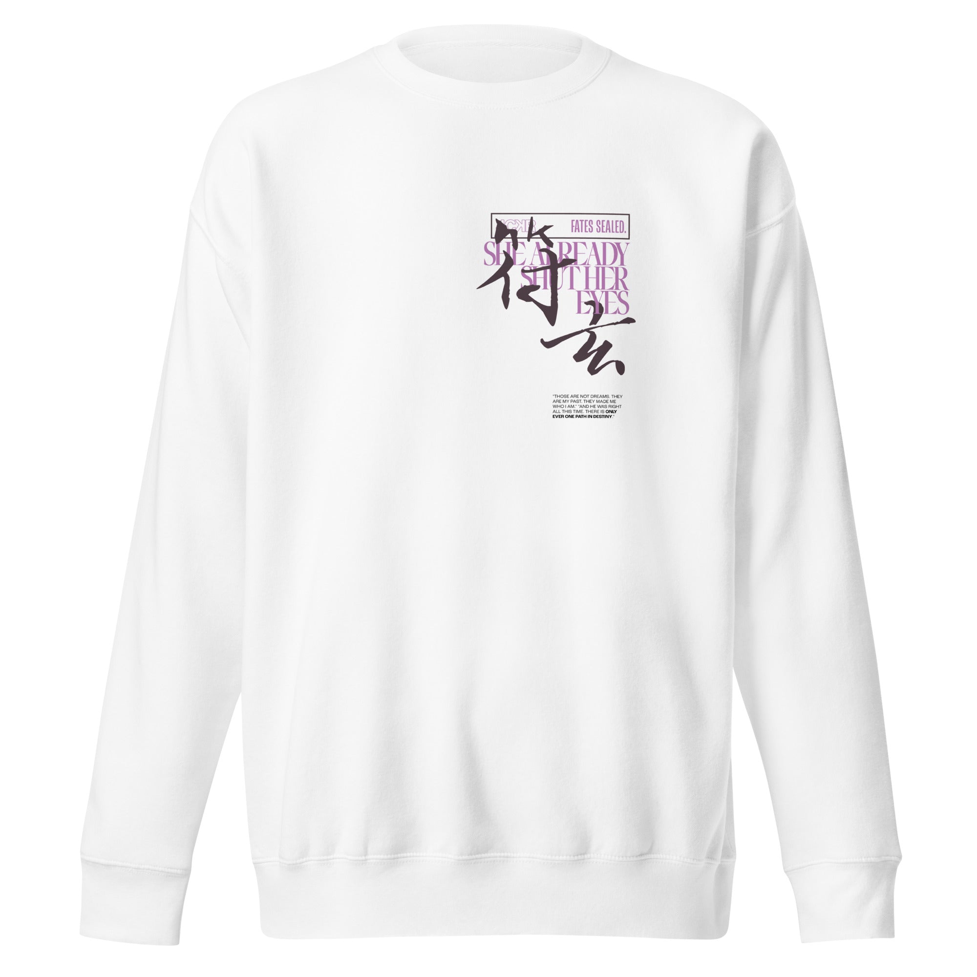 EYES CLOSED • sweatshirt - Jackler - anime-inspired streetwear - anime clothing