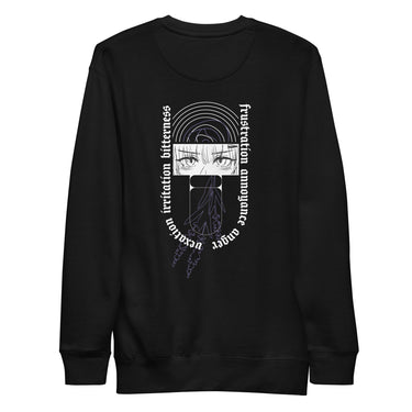 frustration - sketched • anime sweatshirt - Jackler - anime-inspired streetwear - anime clothing